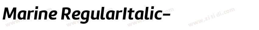 Marine RegularItalic字体转换